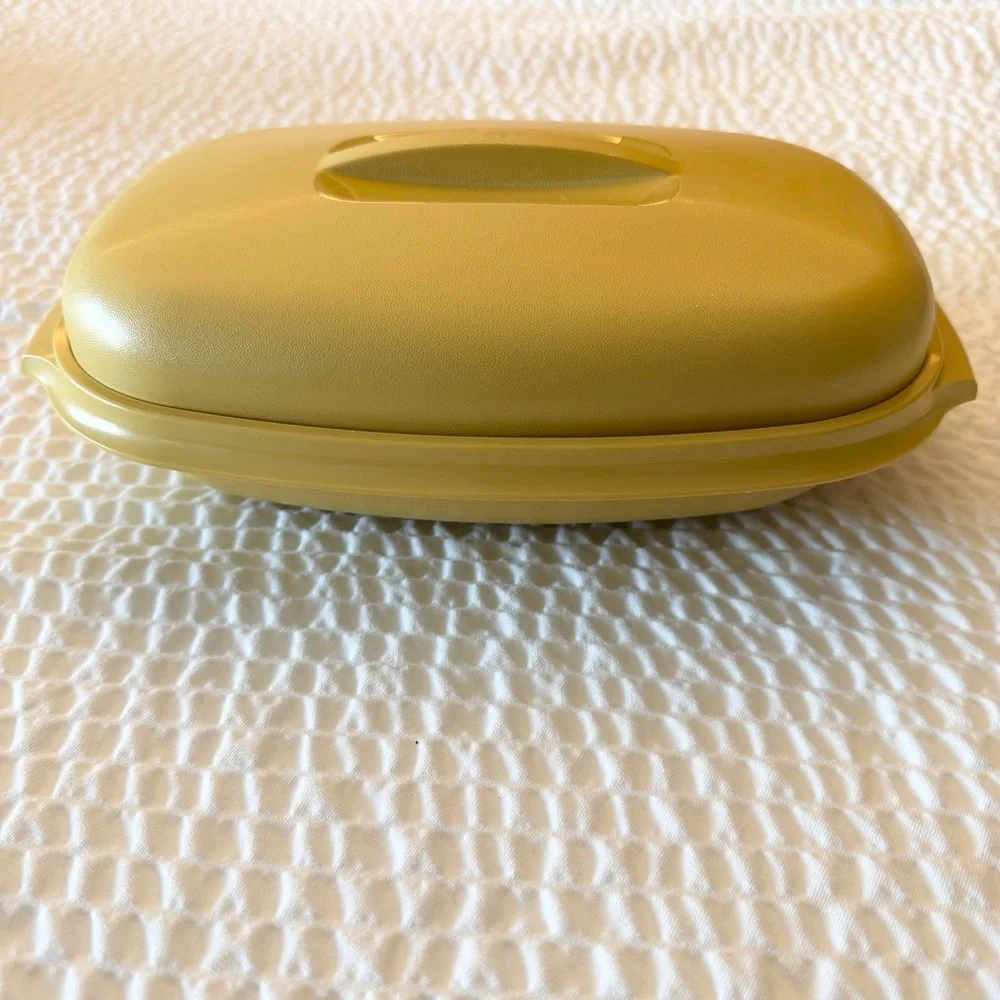 Vintage Tupperware 4pc Steamer Harvest Gold 1273